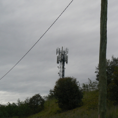 The powerline continues, and there's the phone tower again.