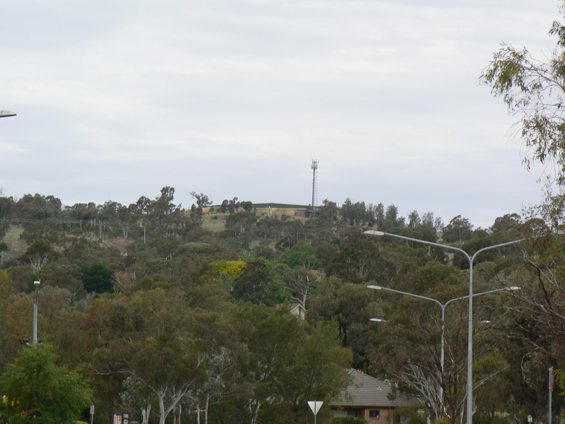 Oakey Hill from the bend of the aforementioned street