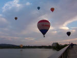 Oh how the balloons always seem to nearly crash into Lake Burley Griffin, only to rise up and fly away