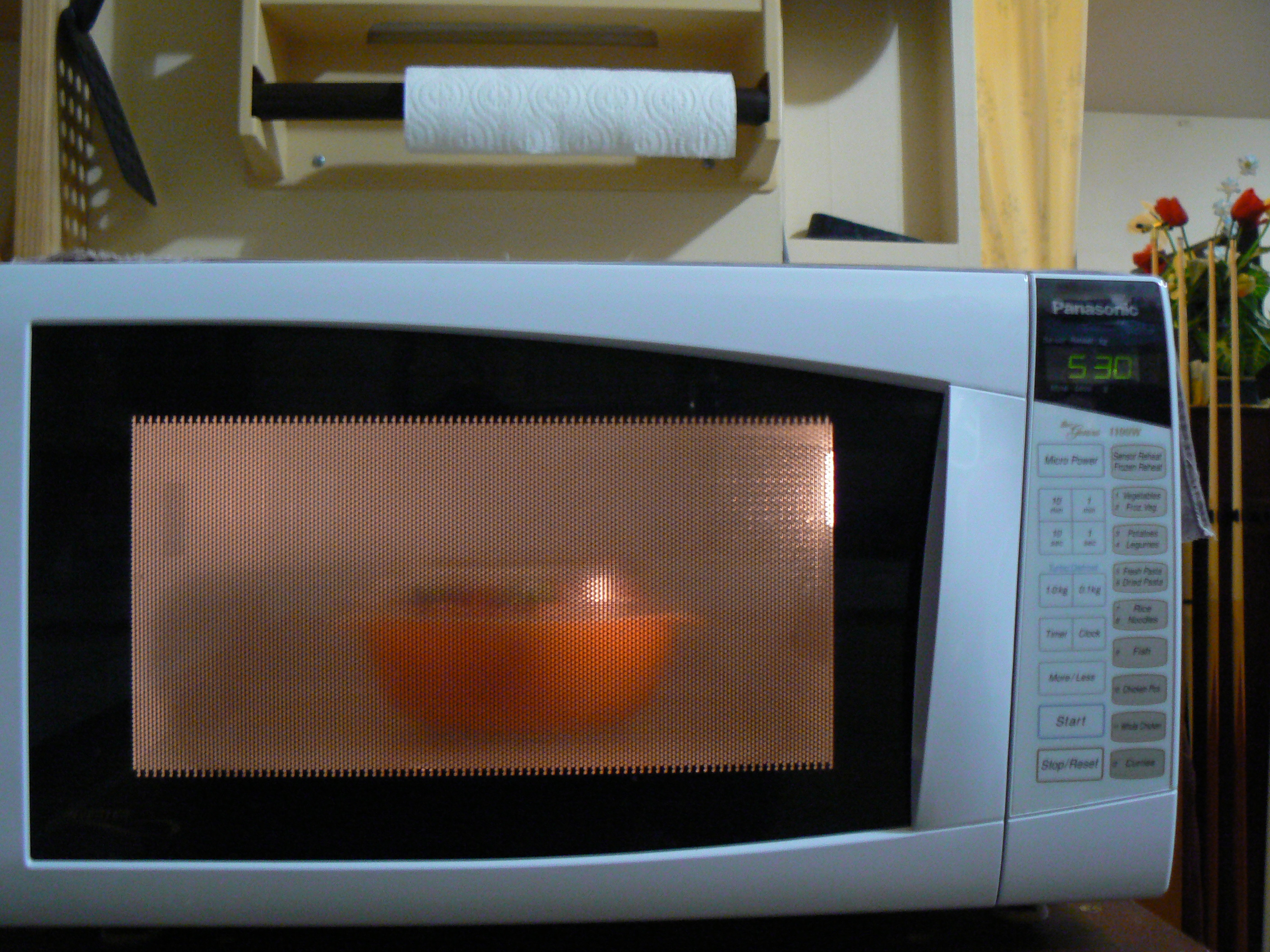 Even the microwave is busy during Earth Hour.