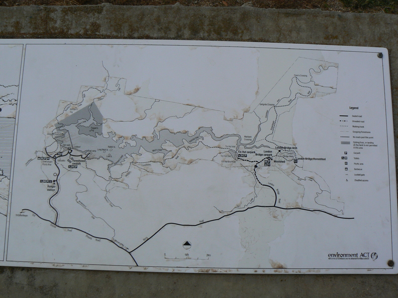Googong Dam map