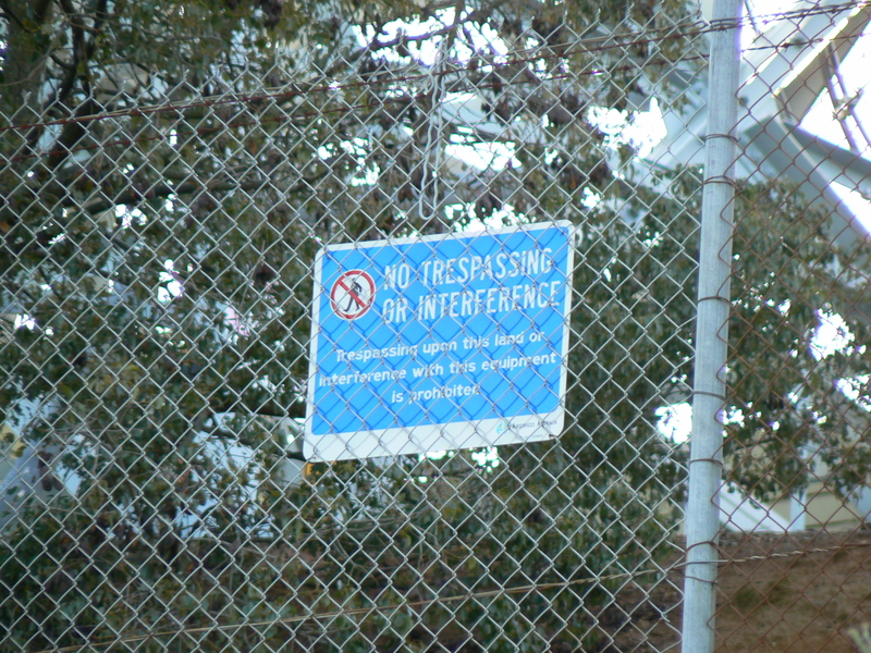 Naturally there is no trespassing on the radar complex or interfering with the equipment