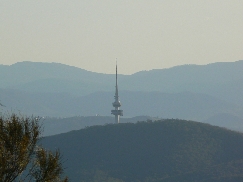 Black Mountain is also visible from the summit of Mount Majura