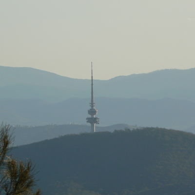 Black Mountain is also visible from the summit of Mount Majura