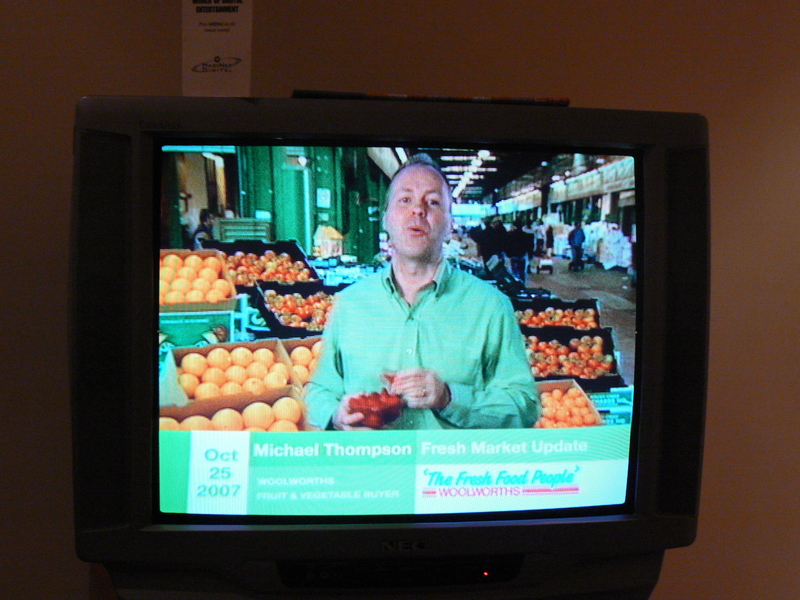 I leave town for a week, and what happens? 2CC's award winning drive show producer Michael Thompson starts pointing at fruit for Woolworths...and he looks different for some reason...completely different...almost as if he is a different person...