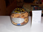 Biscuit jar with lid off