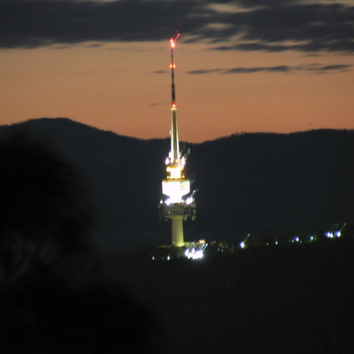 Telstra Tower from Mount Ainslie